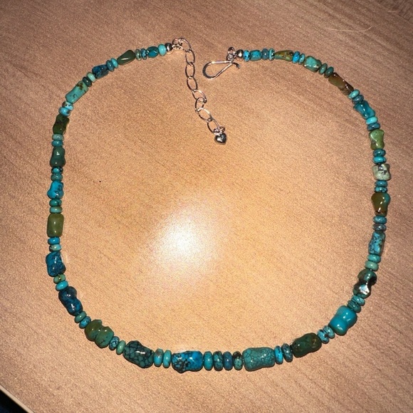 Turquoise small nugget bead necklace by Jay King - Picture 6 of 12